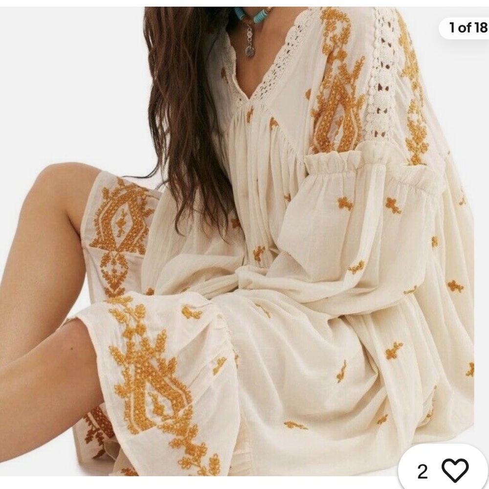 FREE PEOPLE Lavender Fields Boho Style Dress NWT